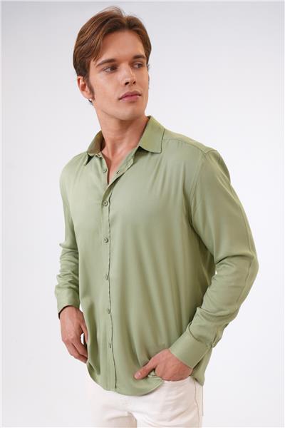 Adaçayı Loose Fit Gömlek