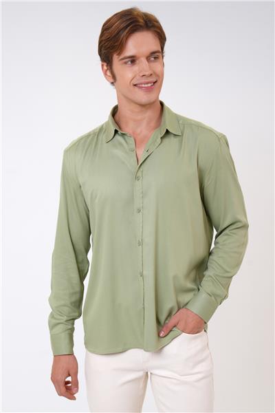 Adaçayı Loose Fit Gömlek