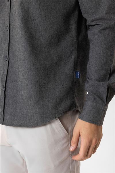 Koyu Gri Slim Fit Gömlek