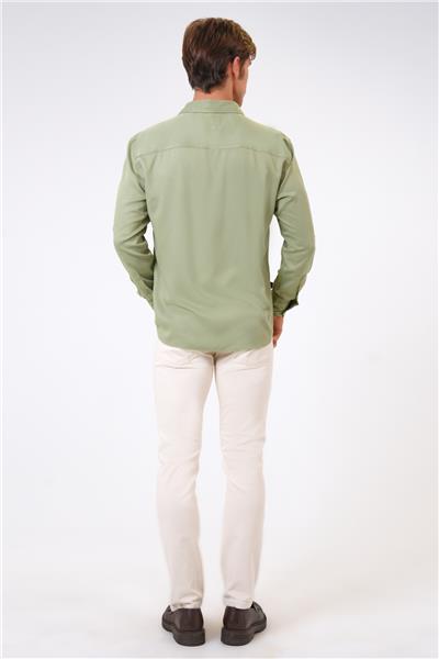 Adaçayı Loose Fit Gömlek