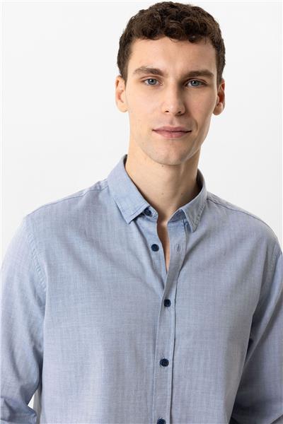 Mavi Regular Fit %100 Pamuk Gömlek