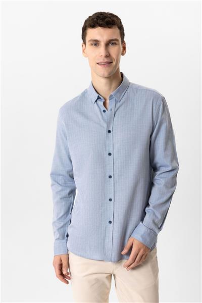 Mavi Regular Fit %100 Pamuk Gömlek