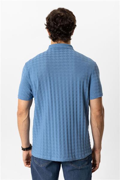 Mavi Regular Fit Desenli Kısa Kollu %100 Pamuk Gömlek