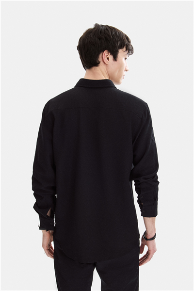 Siyah Regular Fit Gömlek