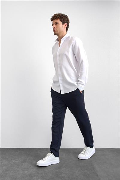 Beyaz Normal Yaka  Gömlek