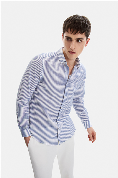 Siyah Regular Fit Modern Gömlek