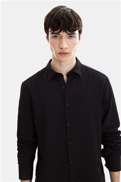 Siyah Regular Fit Gömlek