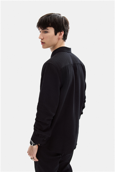 Siyah Regular Fit Gömlek