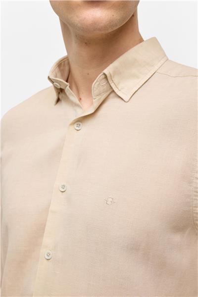 Vizon Uzun Kollu Dokuma Gömlek