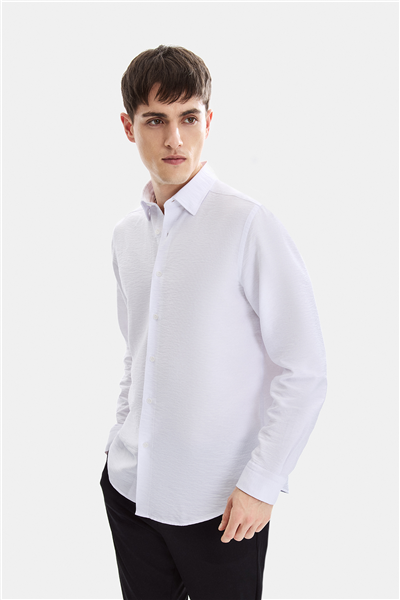 Beyaz Regular Fit Gömlek