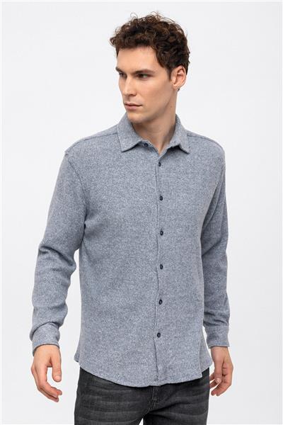 Lacivert Regular Fit Gömlek