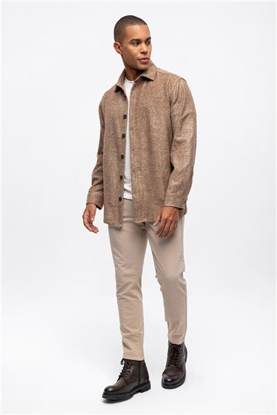 Haki Oversize Fit Oduncu Gömlek