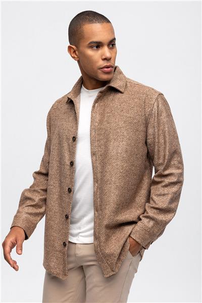 Haki Oversize Fit Oduncu Gömlek