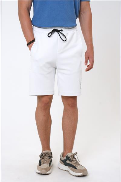 Açık Gri Regular Fit Pamuklu Şort