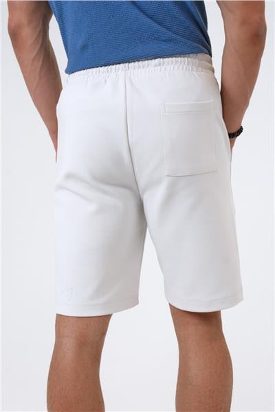 Açık Gri Regular Fit Pamuklu Şort