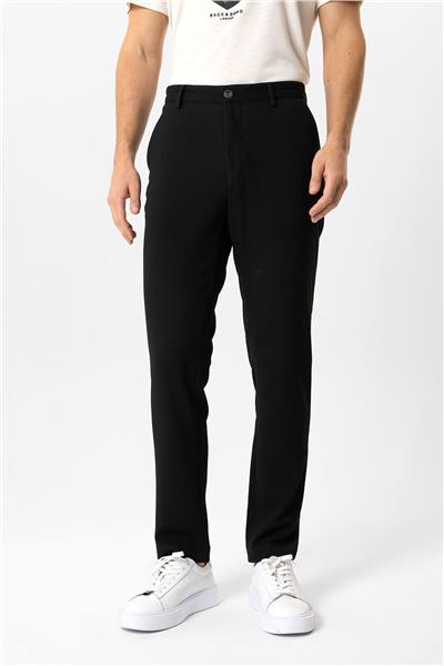 Siyah Slim Fit Casual Pantolon