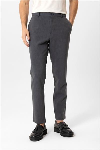 Koyu Gri Slim Fit Casual Pantolon