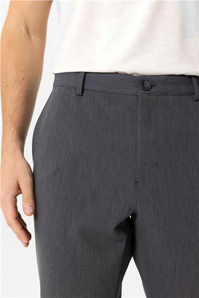 Koyu Gri Slim Fit Casual Pantolon