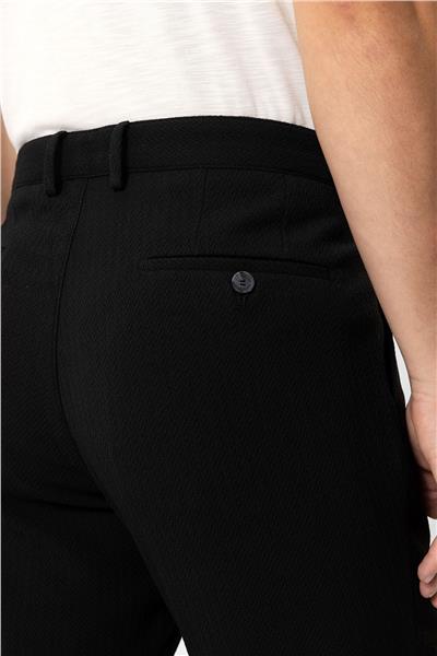 Siyah Slim Fit Casual Pantolon