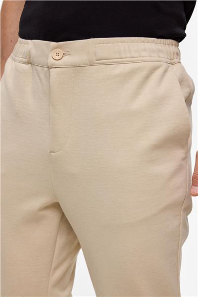 Bej Regular Fit Jogger Pantolon