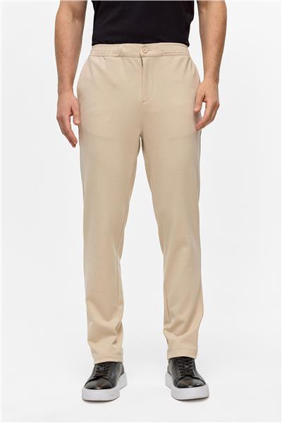 Bej Regular Fit Jogger Pantolon