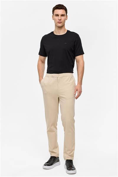 Bej Regular Fit Jogger Pantolon