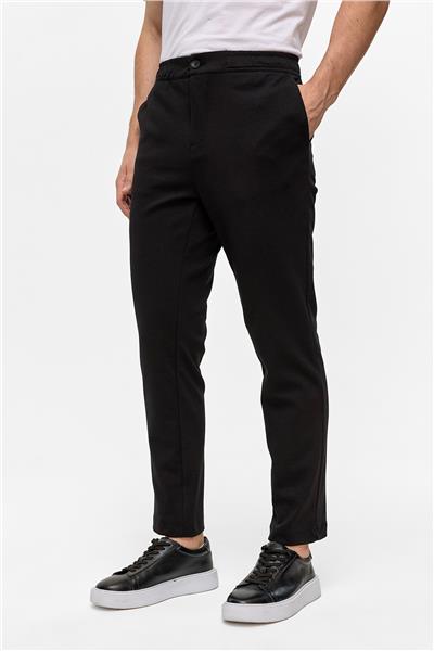 Siyah Regular Fit Jogger Pantolon