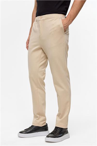 Bej Regular Fit Jogger Pantolon