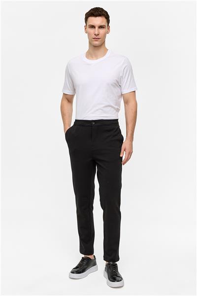 Siyah Regular Fit Jogger Pantolon