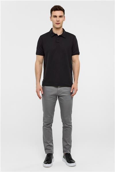 Siyah Polo Yaka Regular Fit Tişört