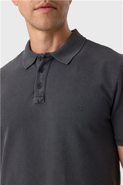 Regular Fit Antrasit Polo Yaka Tişört