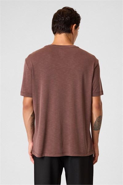 Regular Fit Basic Kahve Tişört