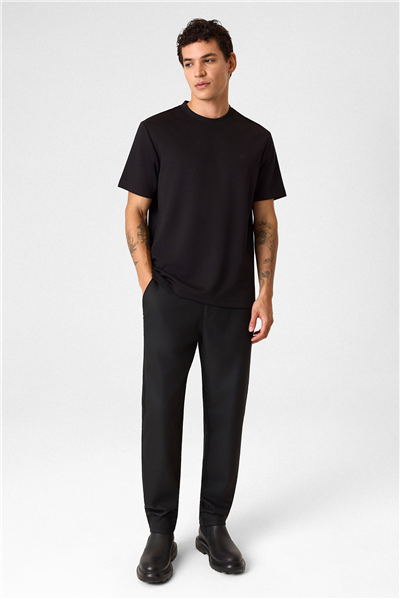 Siyah Regular Fit Basic Tişört