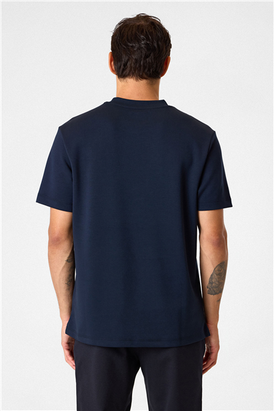 Lacivert Regular Fit Basic Tişört