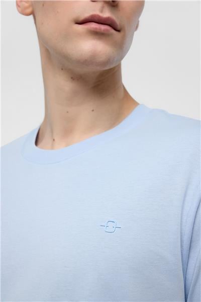 Mavi Regular Fit %100 Pamuk Bisiklet Yaka Tişört