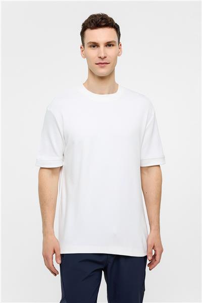 Beyaz Regular Fit Bisiklet Yaka Basic Tişört