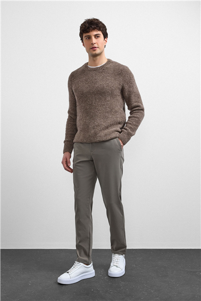 Vizon Regular Fit Bisiklet Yaka Triko Kazak