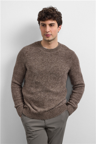 Vizon Regular Fit Bisiklet Yaka Triko Kazak