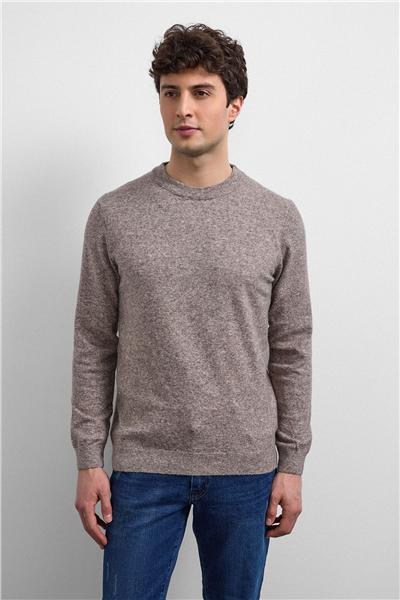 Vizon Regular Fit Bisiklet Yaka Triko Kazak