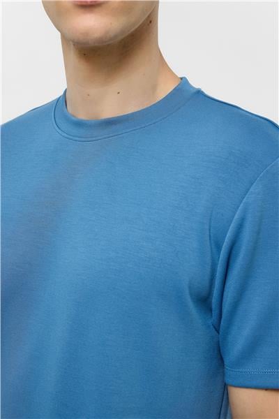 İndigo Regular Fit Bisiklet Yaka Tişört