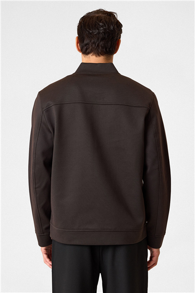 Kahve Regular Fit Bomber Ceket