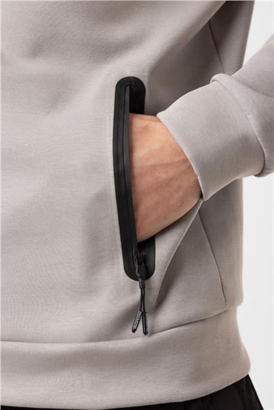 Regular Fit Dik Yaka Fermuarlı Sweatshirt