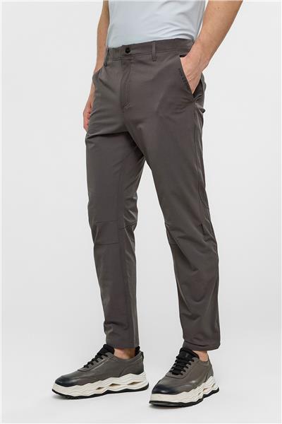 Koyu Gri Regular Fit Dokuma Jogger Pantolon