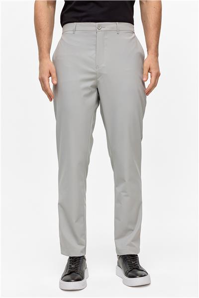 Gri Regular Fit Dokuma Pantolon