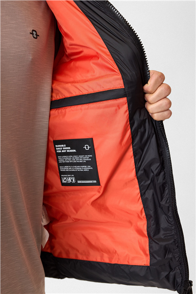 Siyah Regular Fit Dolum Mont