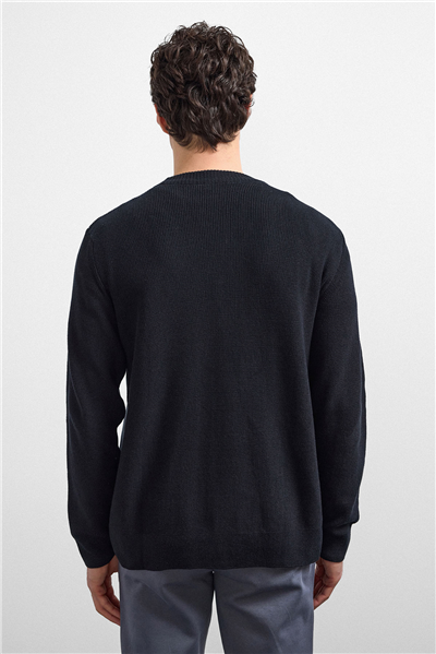 Siyah Regular Fit Hırka