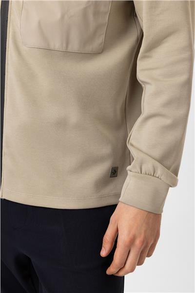 Regular Fit Fermuarlı Örme Gömlek