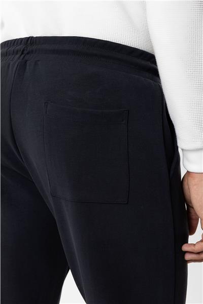 Antrasit Regular Fit Beli Bağcıklı Örme Jogger Pantolon