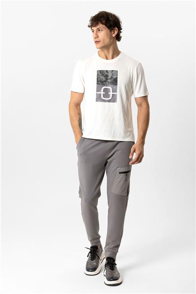 Koyu Vizon Regular Fit Beli Bağcıklı Jogger Pantolon