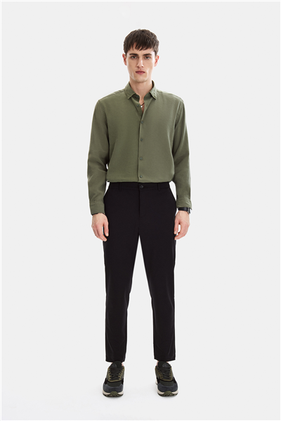 Siyah Regular Fit Jogger Pantolon